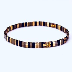 Miyuki Tila Bead Stretch Bracelet